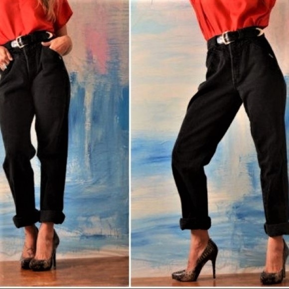 Rocky Mountain Denim - Vintage 90s  High Waisted Jeans Black